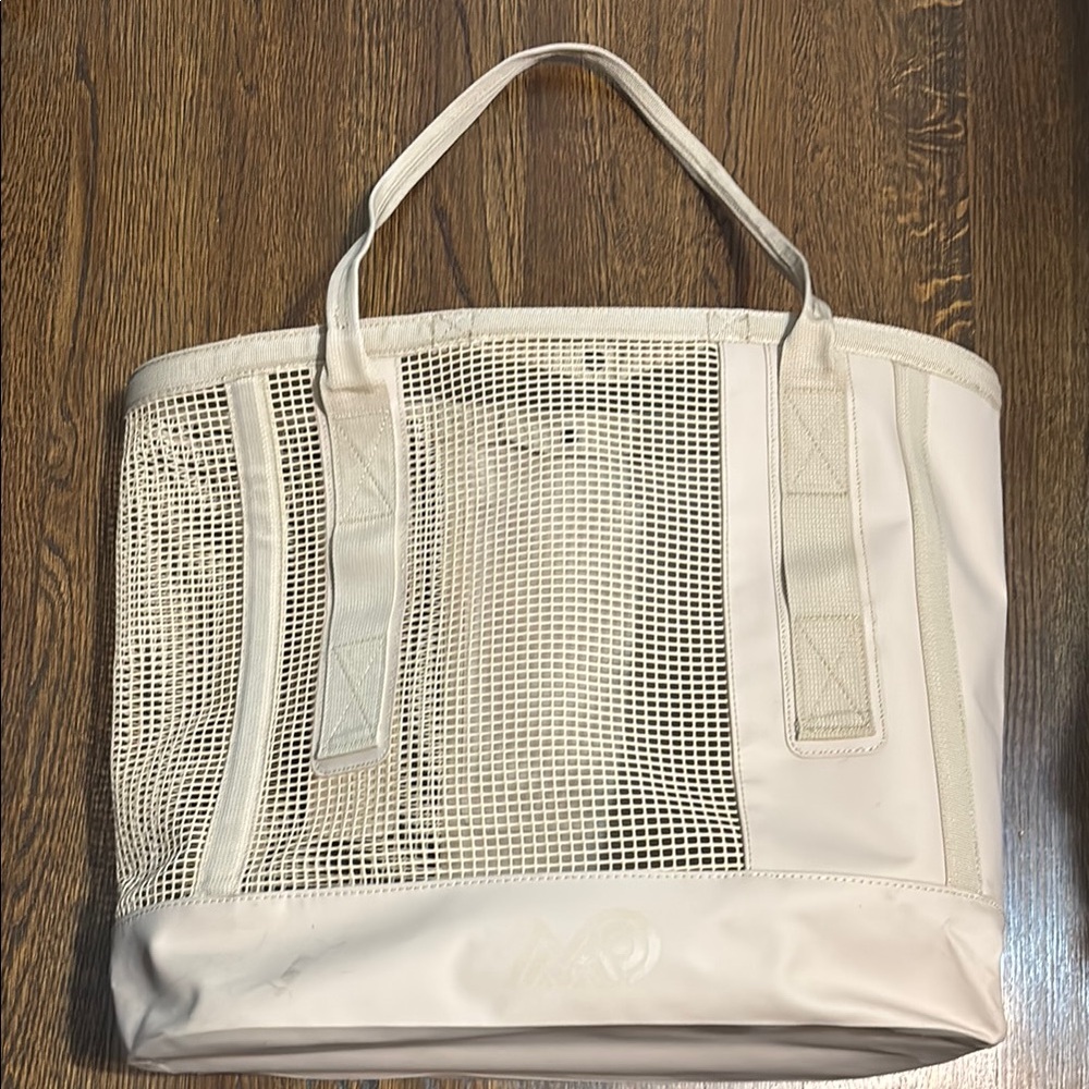 Cream mesh Tote Bag